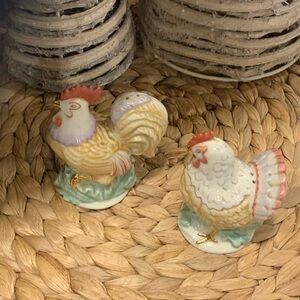 Ceramic Chicken Figurines
